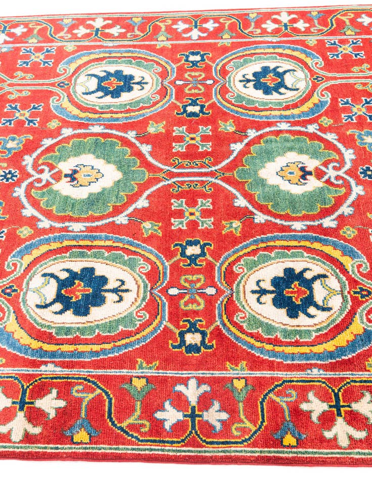 Detail image of  5' x 7'  Hand Knotted Kazak Rug