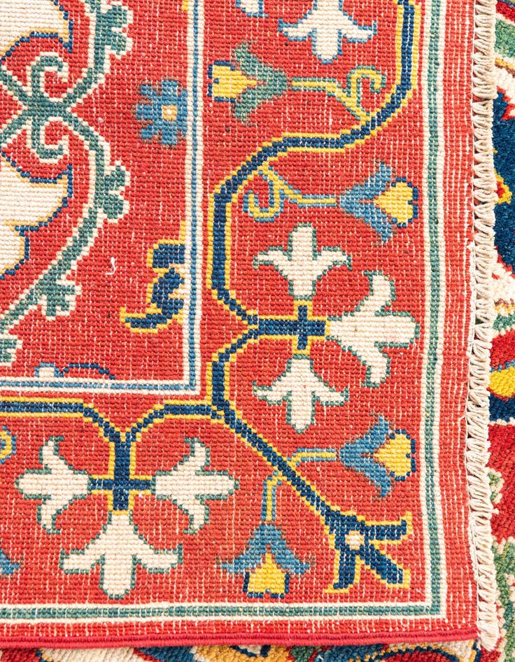 Detail image of  5' x 7'  Hand Knotted Kazak Rug