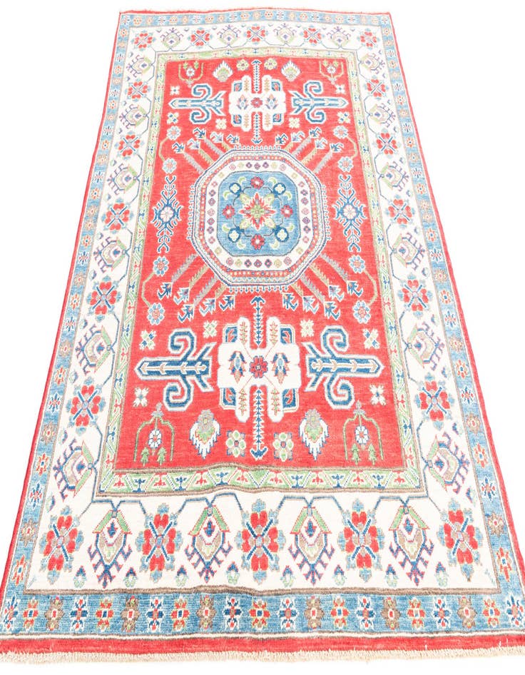 Detail image of  5' x 6' 8  Hand Knotted Kazak Rug