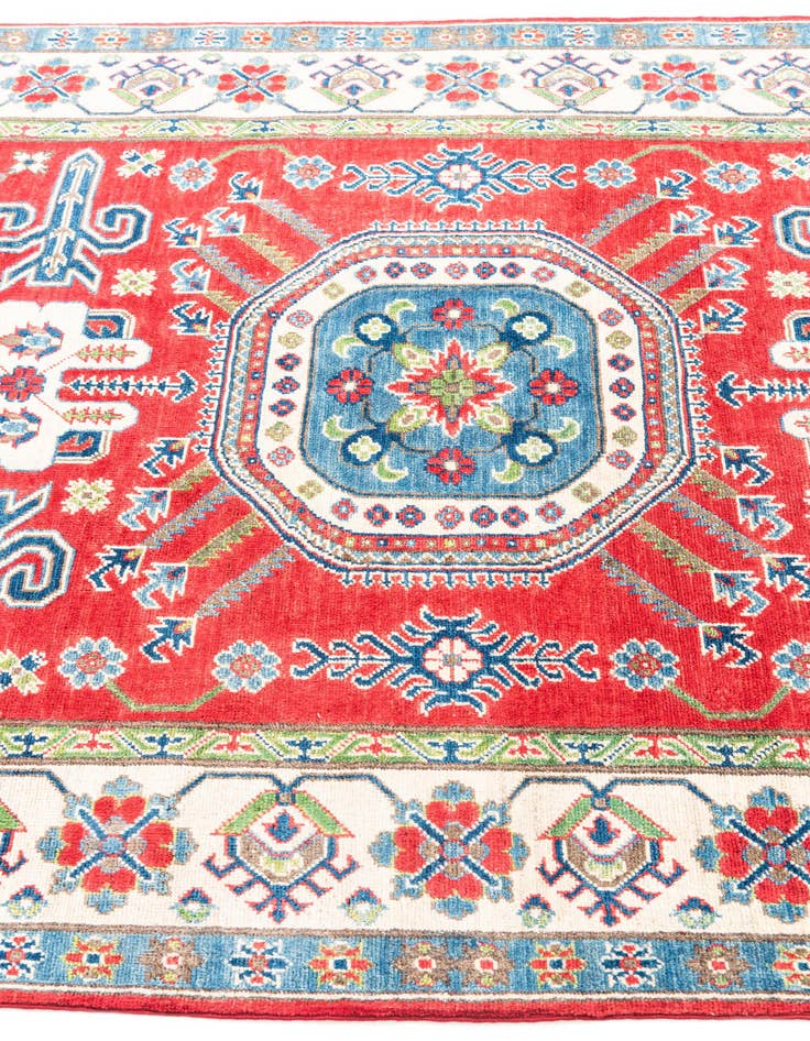 Detail image of  5' x 6' 8  Hand Knotted Kazak Rug