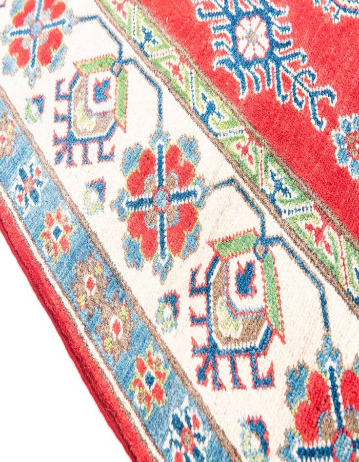 Detail image of  5' x 6' 8  Hand Knotted Kazak Rug