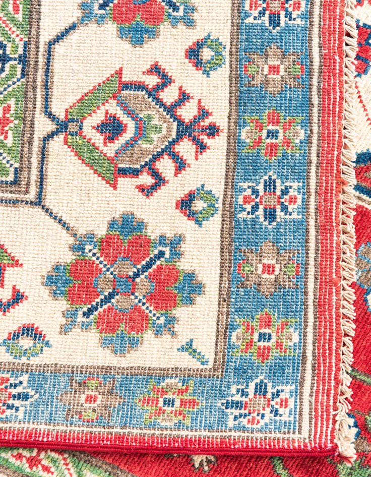 Detail image of  5' x 6' 8  Hand Knotted Kazak Rug