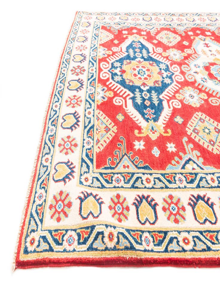 Detail image of  5' x 7'  Hand Knotted Kazak Rug