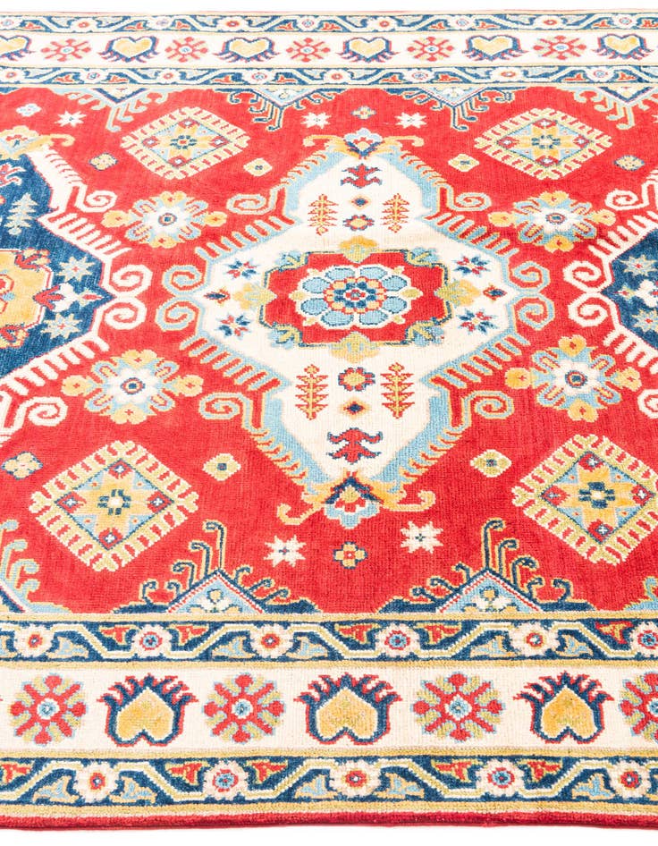 Detail image of  5' x 7'  Hand Knotted Kazak Rug