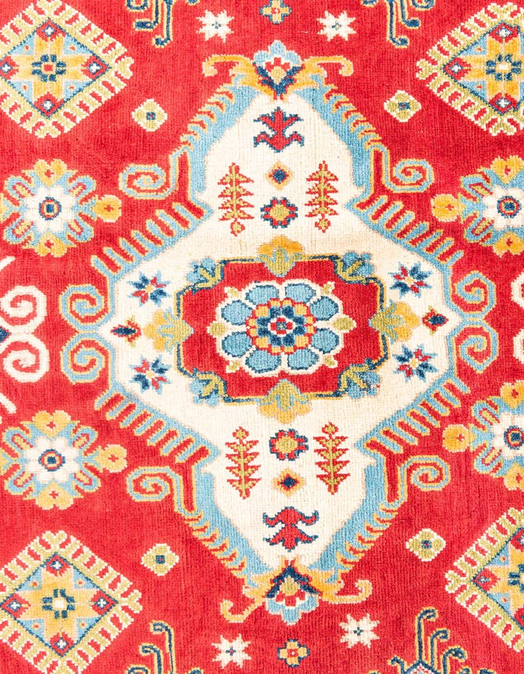 Detail image of  5' x 7'  Hand Knotted Kazak Rug