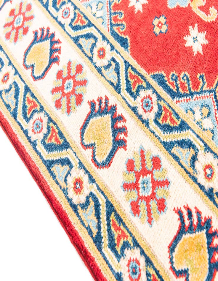 Detail image of  5' x 7'  Hand Knotted Kazak Rug