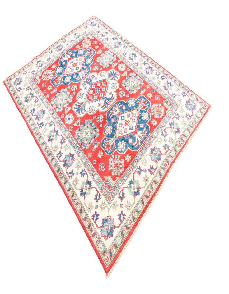 Detail image of  5' x 6' 8  Hand Knotted Kazak Rug