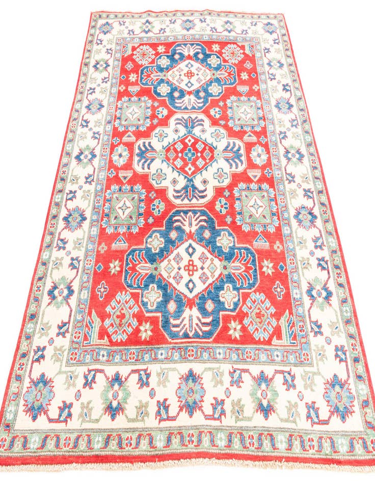 Detail image of  5' x 6' 8  Hand Knotted Kazak Rug