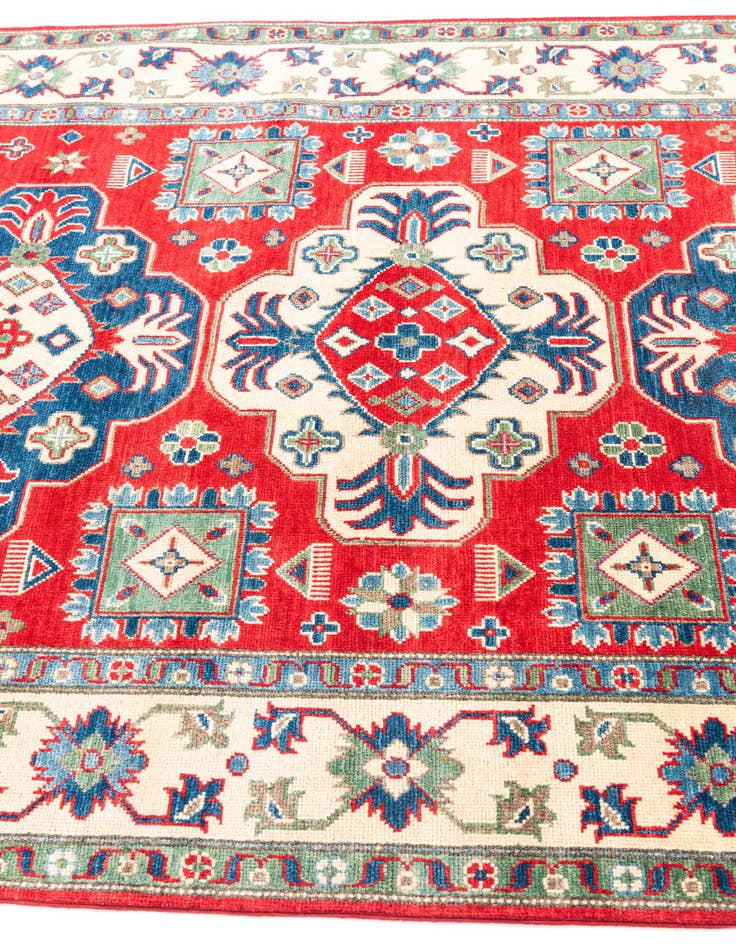 Detail image of  5' x 6' 8  Hand Knotted Kazak Rug