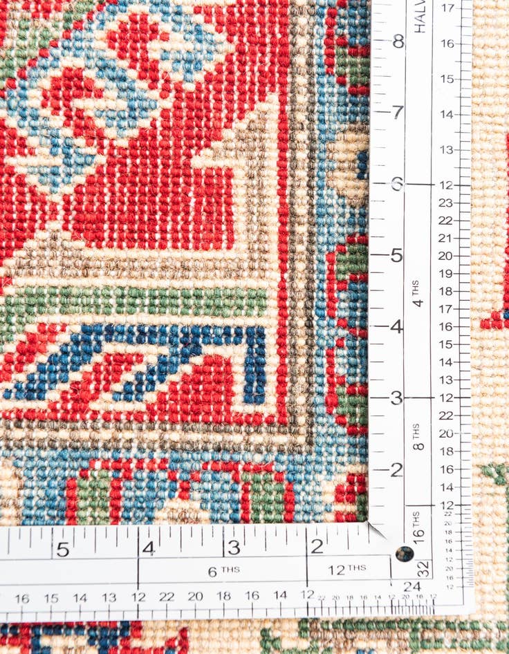 Detail image of  5' x 6' 8  Hand Knotted Kazak Rug