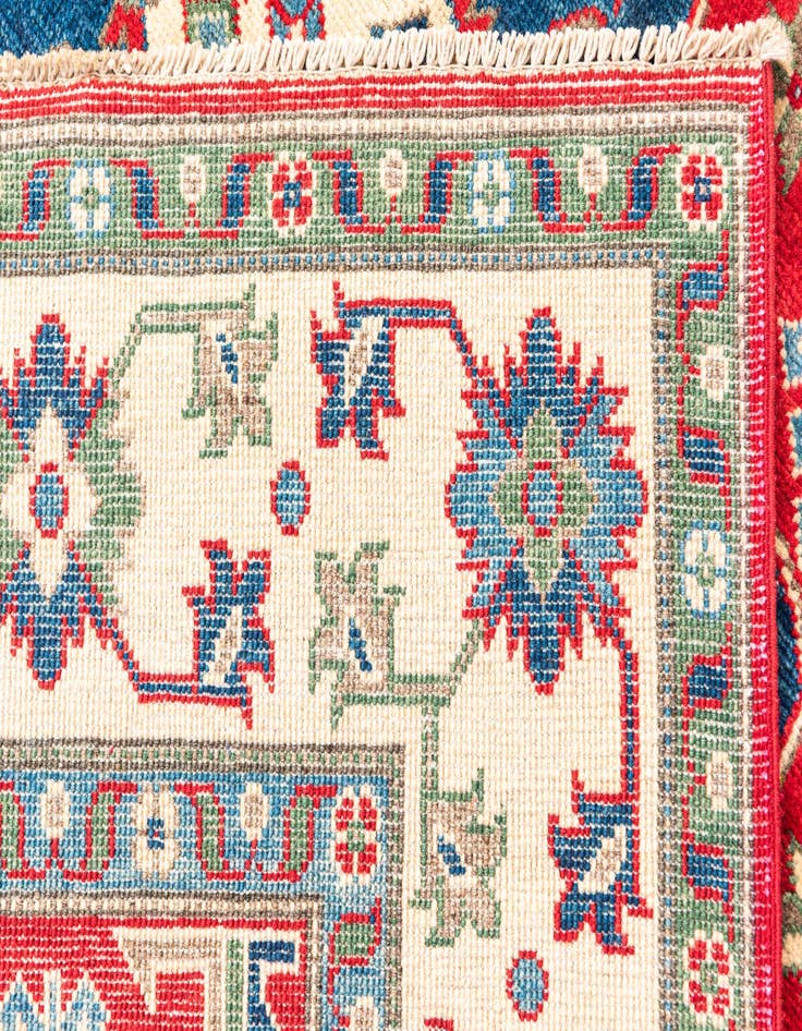 Detail image of  5' x 6' 8  Hand Knotted Kazak Rug