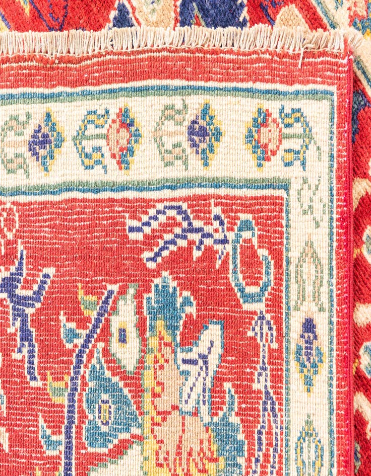 Detail image of  5' x 7'  Hand Knotted Kazak Rug