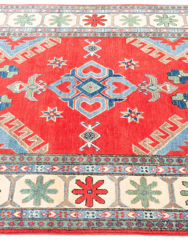 Detail image of  4' 9 x 6' 7  Hand Knotted Kazak Rug