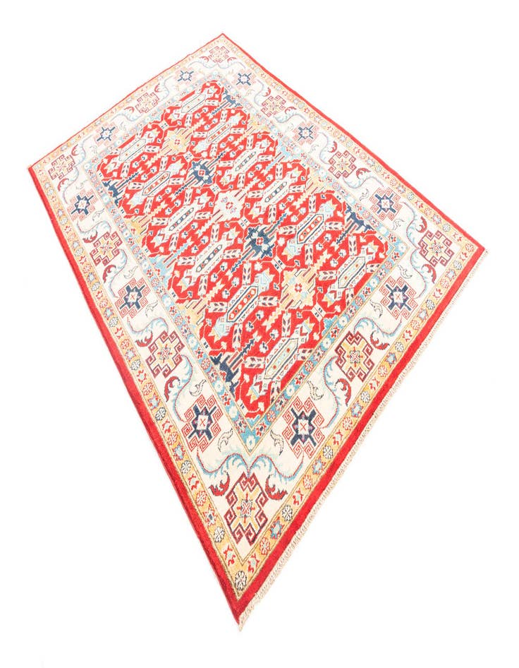 Detail image of  5' x 7'  Hand Knotted Kazak Rug