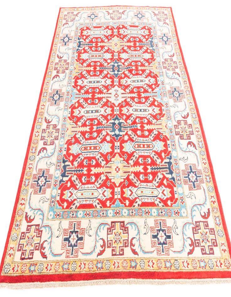 Detail image of  5' x 7'  Hand Knotted Kazak Rug