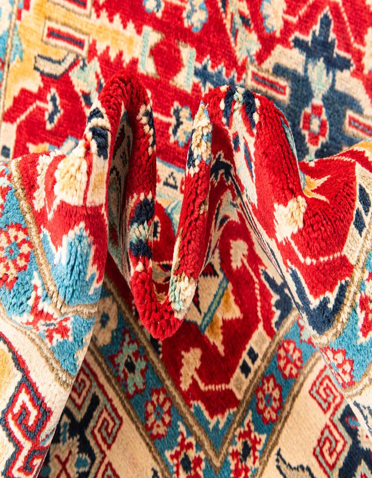 Detail image of  5' x 7'  Hand Knotted Kazak Rug