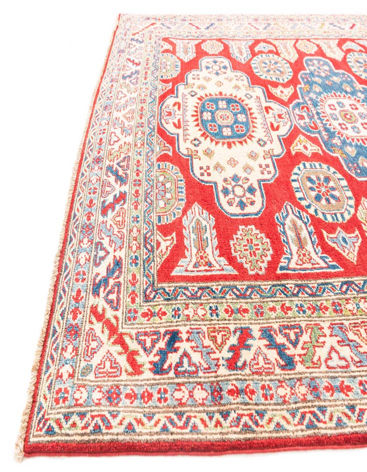 Detail image of  5' 2 x 6' 10  Hand Knotted Kazak Rug