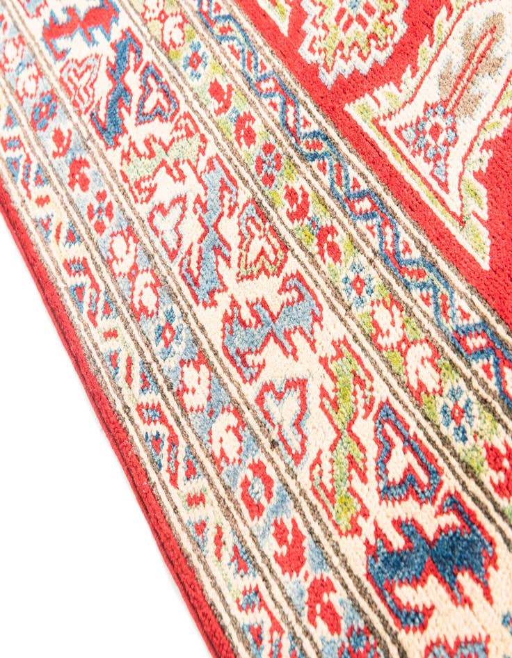 Detail image of  5' 2 x 6' 10  Hand Knotted Kazak Rug
