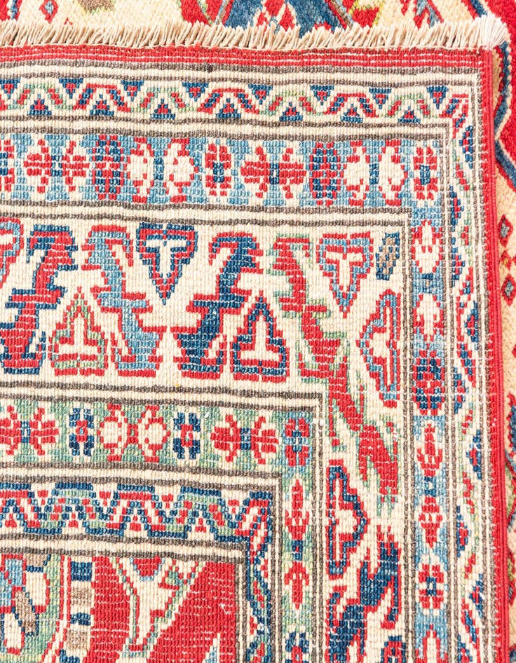 Detail image of  5' 2 x 6' 10  Hand Knotted Kazak Rug