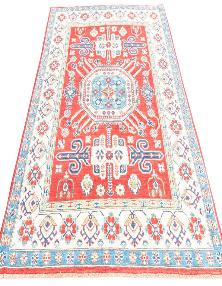 Detail image of  5' x 6' 9  Hand Knotted Kazak Rug