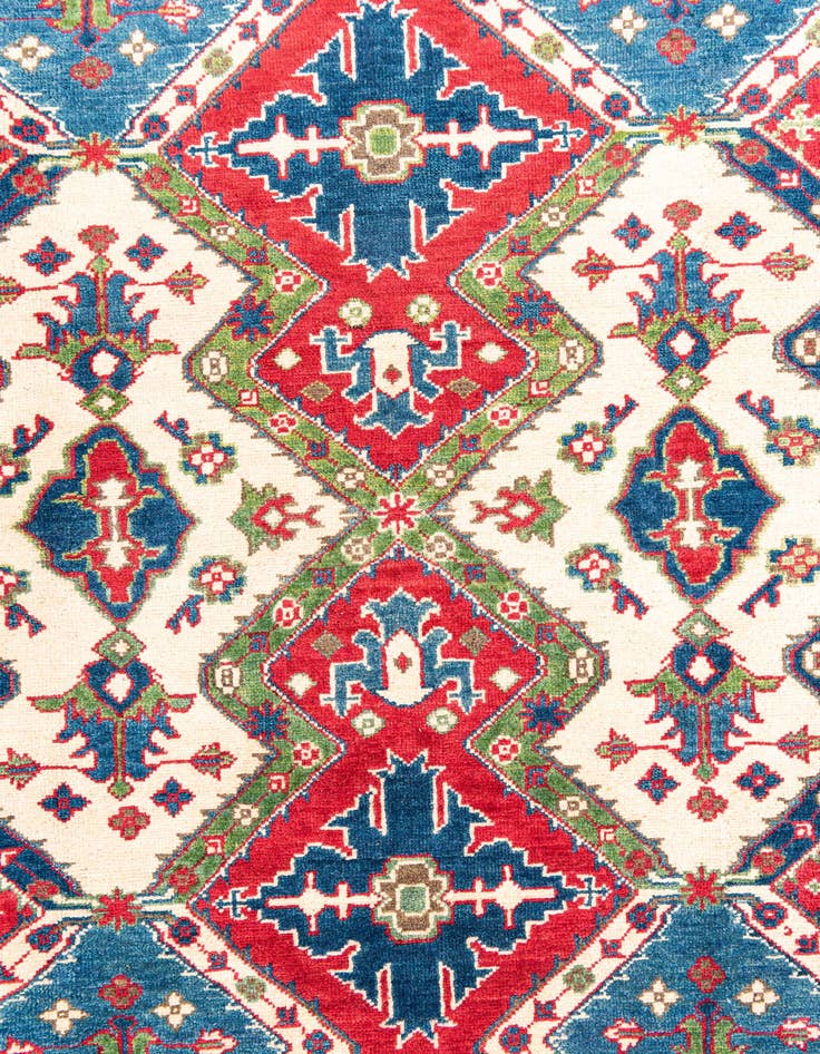 Detail image of  6' 1 x 9'  Hand Knotted Kazak Rug