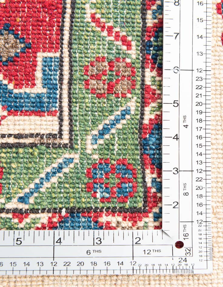 Detail image of  6' 1 x 9'  Hand Knotted Kazak Rug