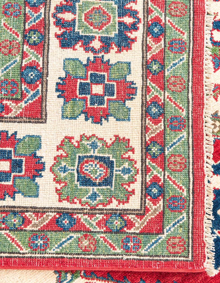 Detail image of  6' 1 x 9'  Hand Knotted Kazak Rug