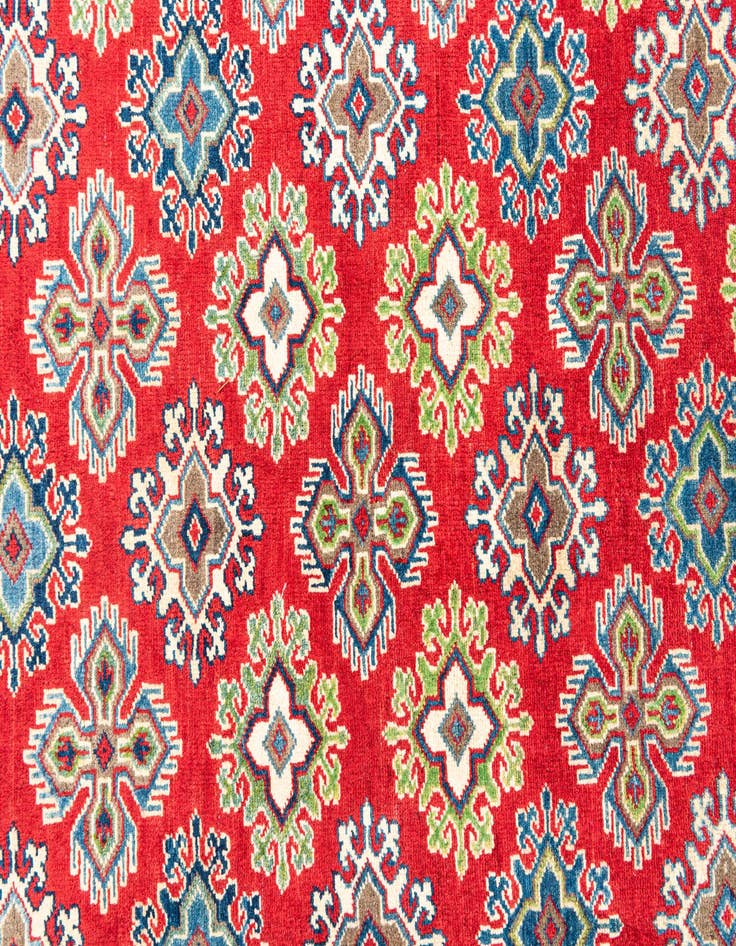 Detail image of  6' x 8' 7  Hand Knotted Kazak Rug