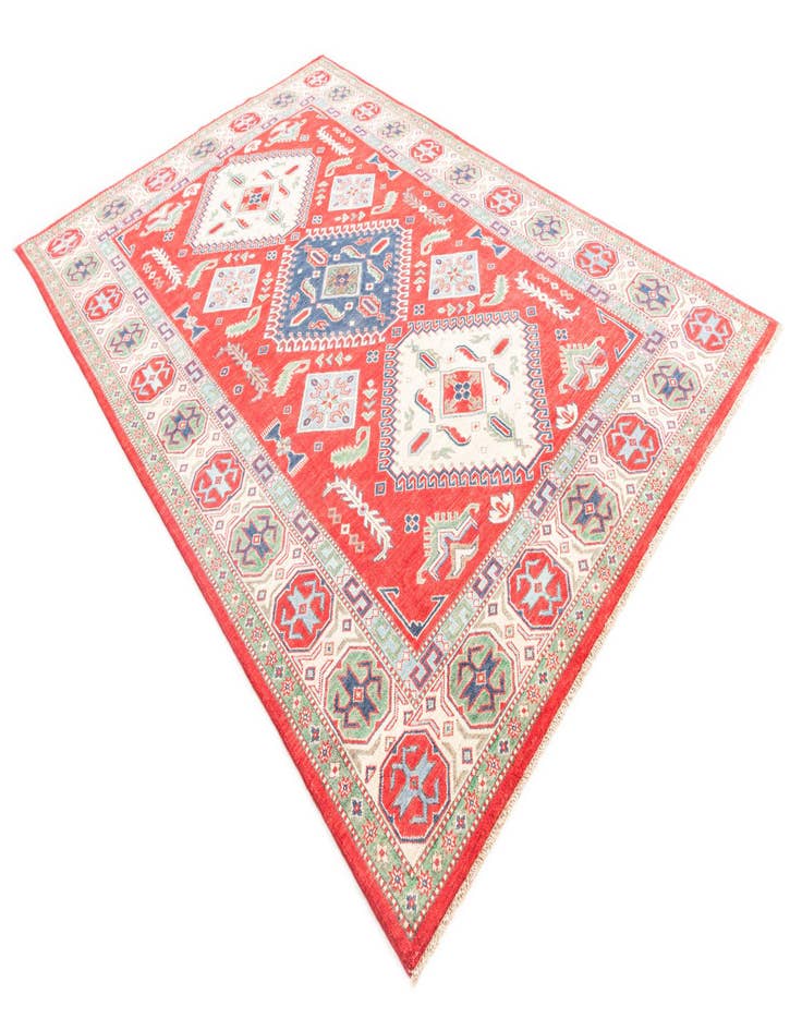 Detail image of  6' 6 x 9' 8  Hand Knotted Kazak Rug