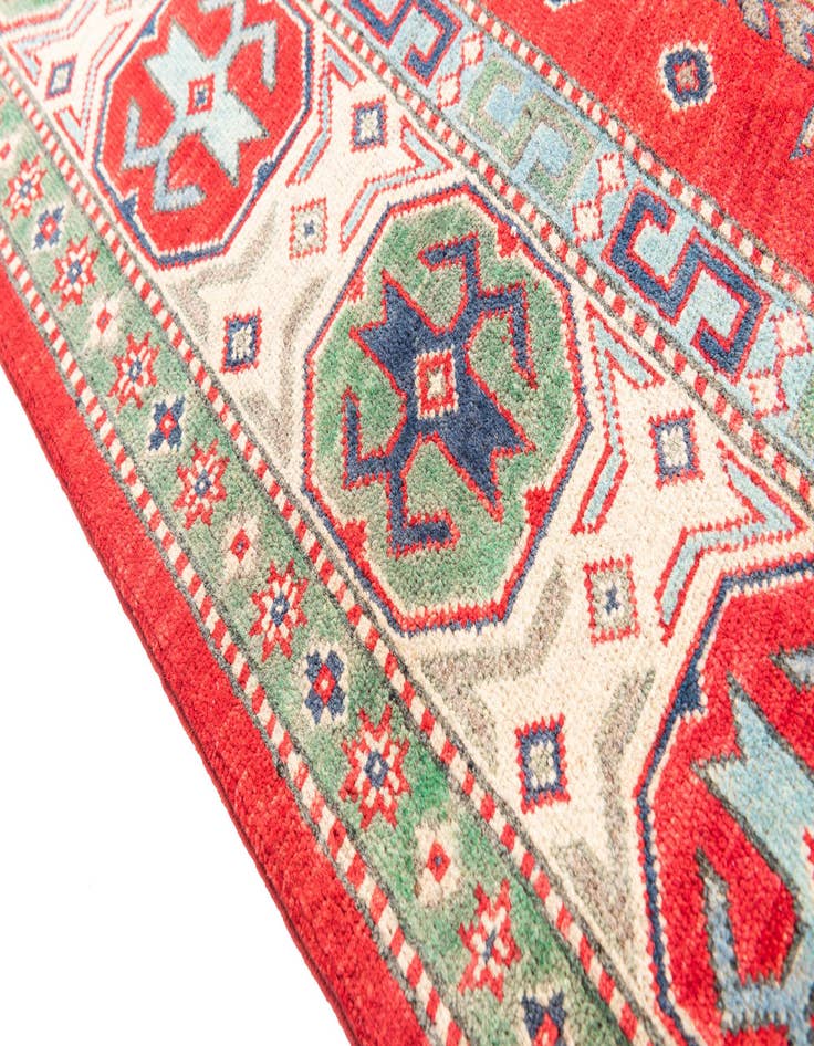 Detail image of  6' 6 x 9' 8  Hand Knotted Kazak Rug