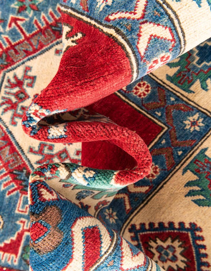 Detail image of  6' 8 x 9' 8  Hand Knotted Kazak Rug