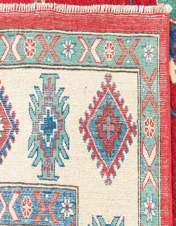 Detail image of  6' 8 x 9' 8  Hand Knotted Kazak Rug