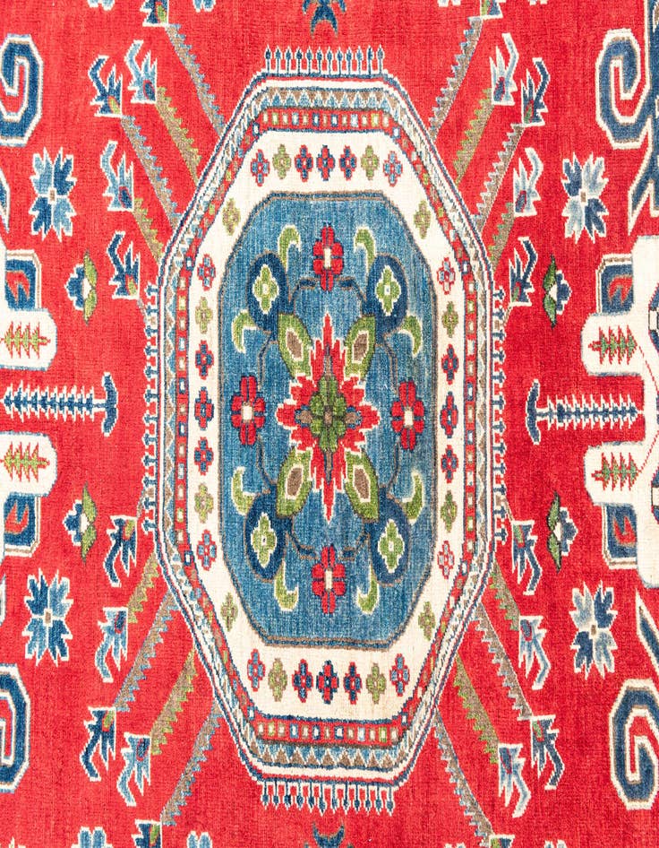 Detail image of  6' 7 x 9' 6  Hand Knotted Kazak Rug
