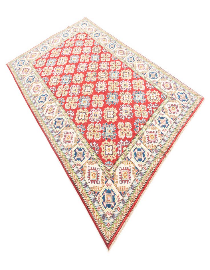 Detail image of  5' 10 x 9' 2  Hand Knotted Kazak Rug