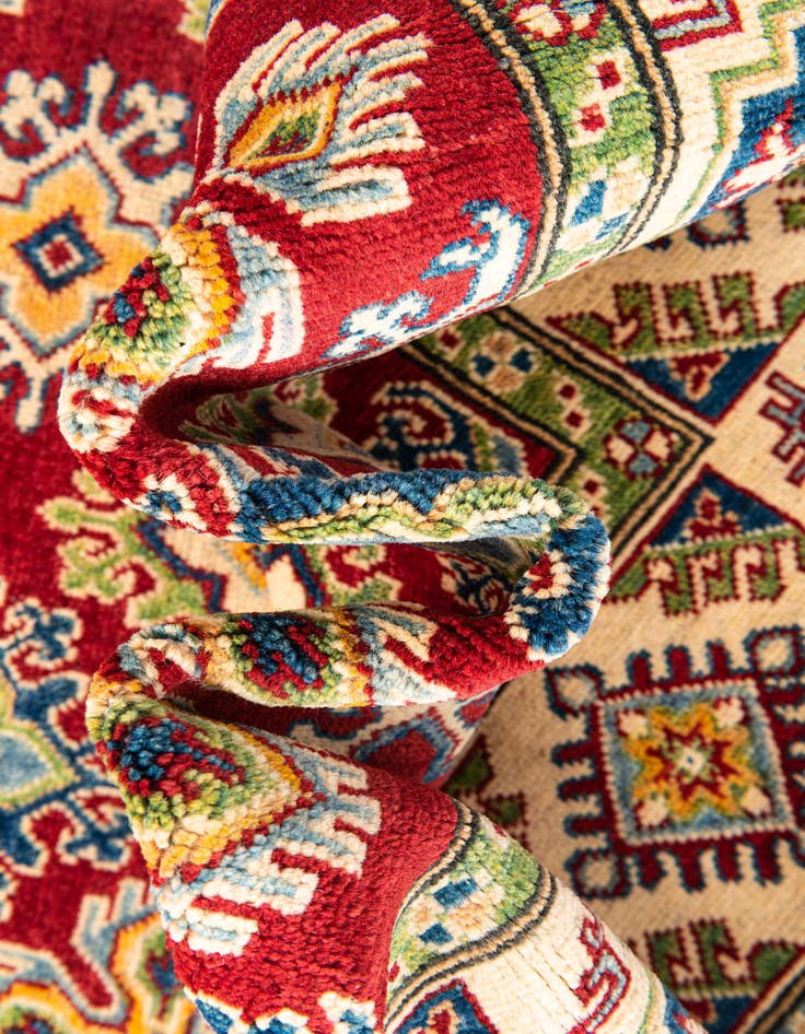 Detail image of  5' 10 x 9' 2  Hand Knotted Kazak Rug