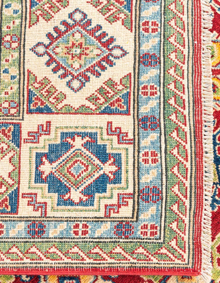 Detail image of  5' 10 x 9' 2  Hand Knotted Kazak Rug