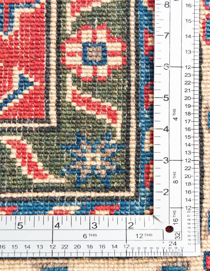 Detail image of  6' 5 x 9' 9  Hand Knotted Kazak Rug