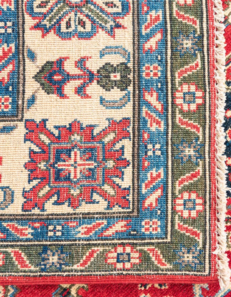 Detail image of  6' 5 x 9' 9  Hand Knotted Kazak Rug
