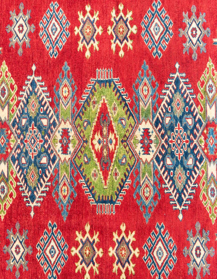 Detail image of  6' 10 x 9' 10  Hand Knotted Kazak Rug