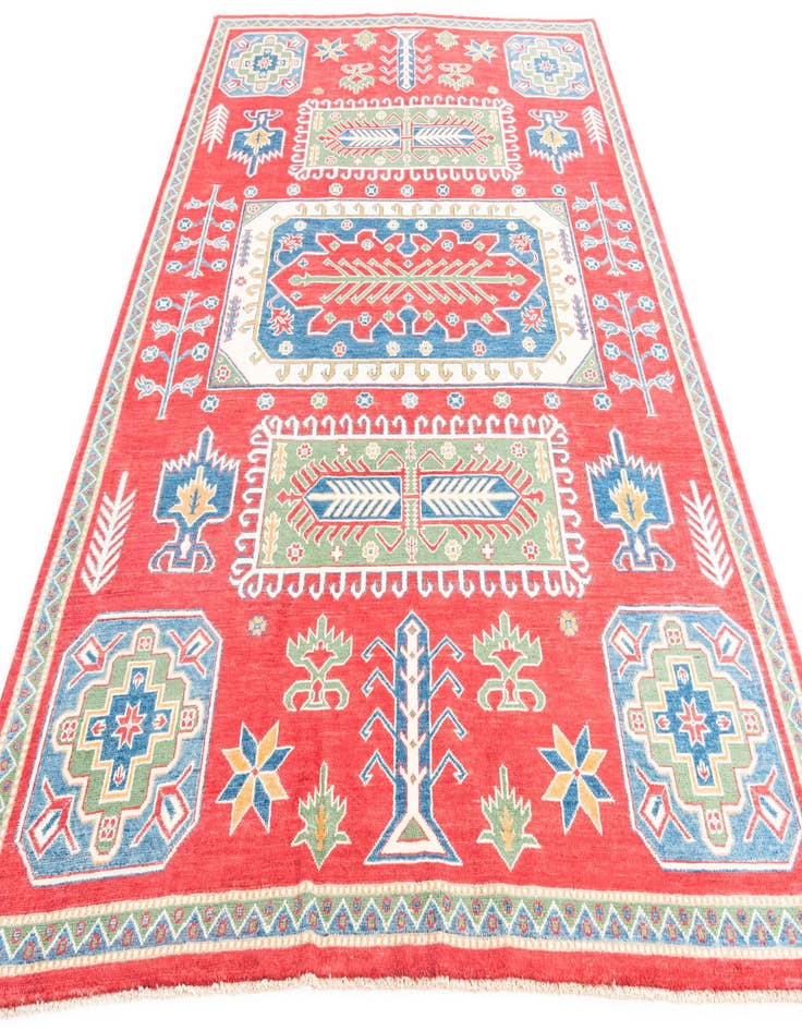 Detail image of  6' 7 x 9' 6  Hand Knotted Kazak Rug