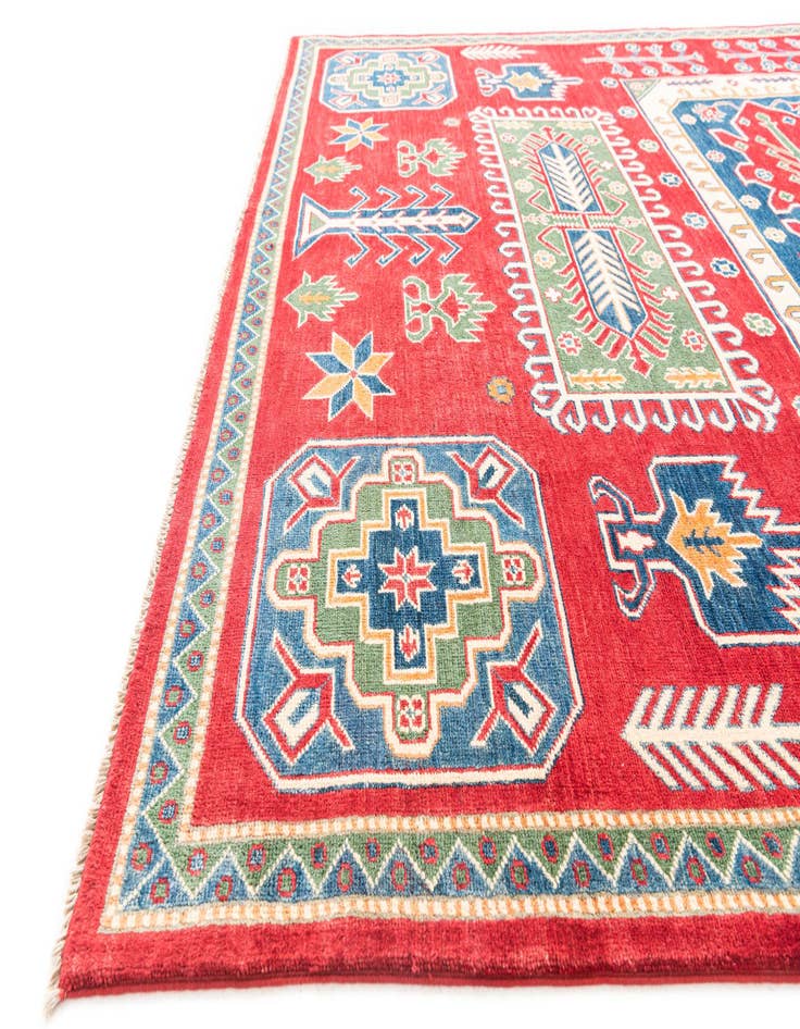 Detail image of  6' 7 x 9' 6  Hand Knotted Kazak Rug