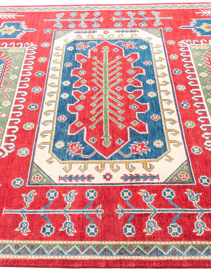 Detail image of  6' 7 x 9' 6  Hand Knotted Kazak Rug