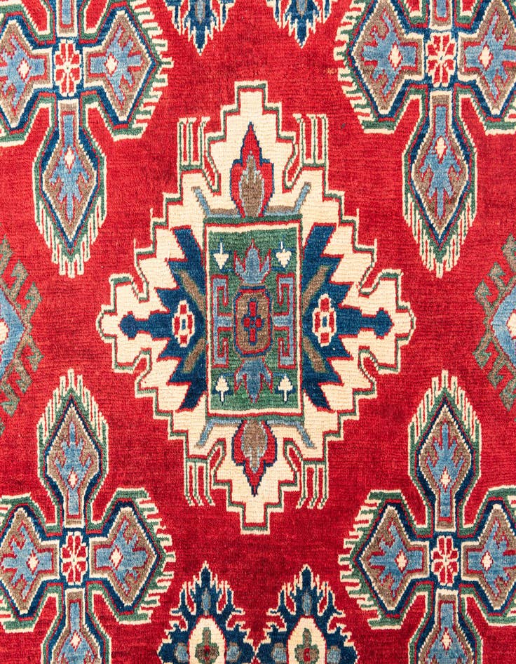 Detail image of  6' x 9' 2  Hand Knotted Kazak Rug