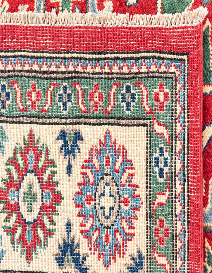 Detail image of  6' x 9' 2  Hand Knotted Kazak Rug