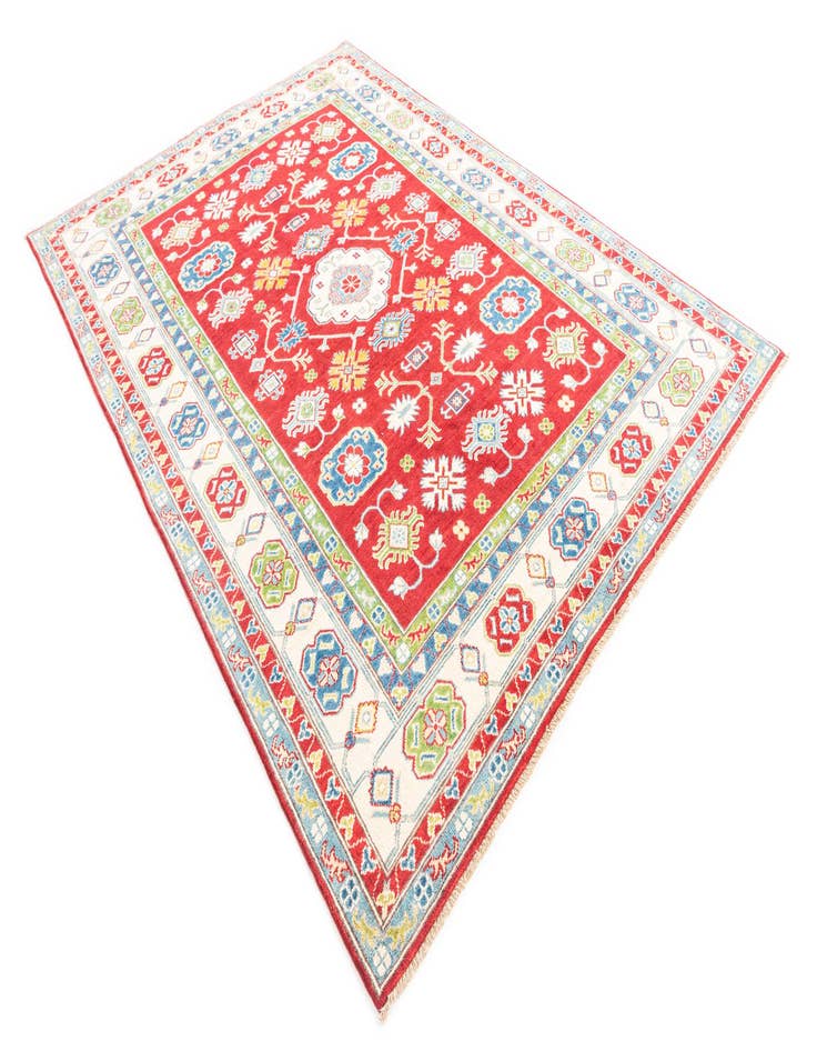 Detail image of  6' 3 x 10'  Hand Knotted Kazak Rug