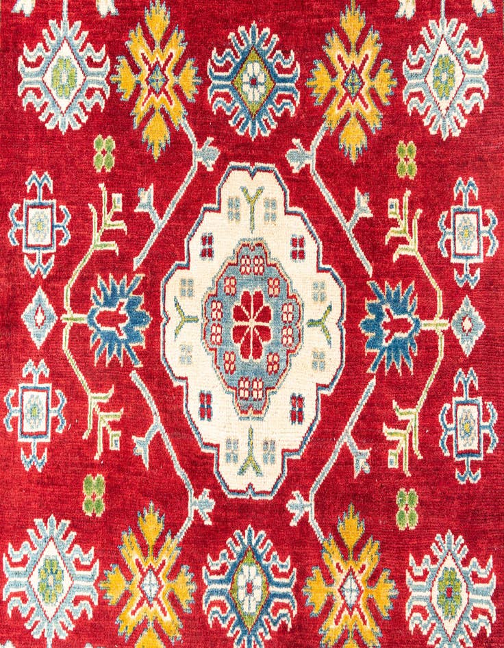 Detail image of  6' 3 x 10'  Hand Knotted Kazak Rug
