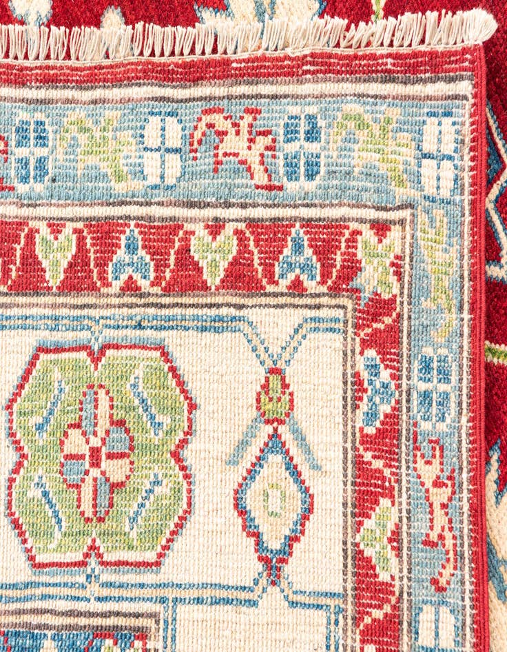 Detail image of  6' 3 x 10'  Hand Knotted Kazak Rug