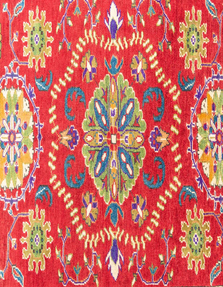 Detail image of  6' 7 x 9' 6  Hand Knotted Kazak Rug