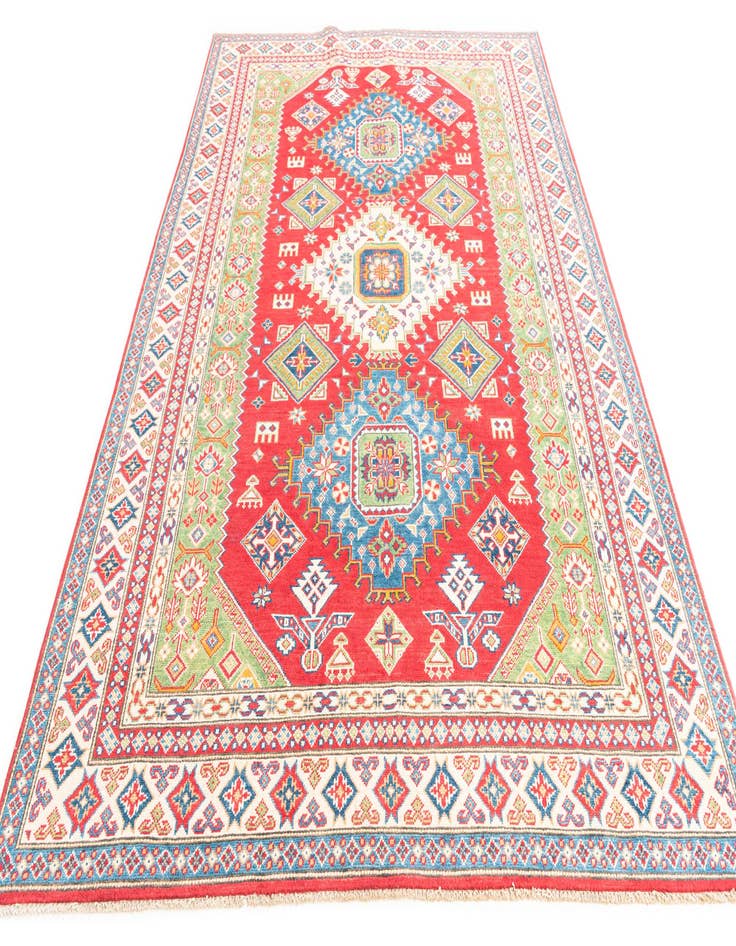 Detail image of  6' x 9'  Hand Knotted Kazak Rug