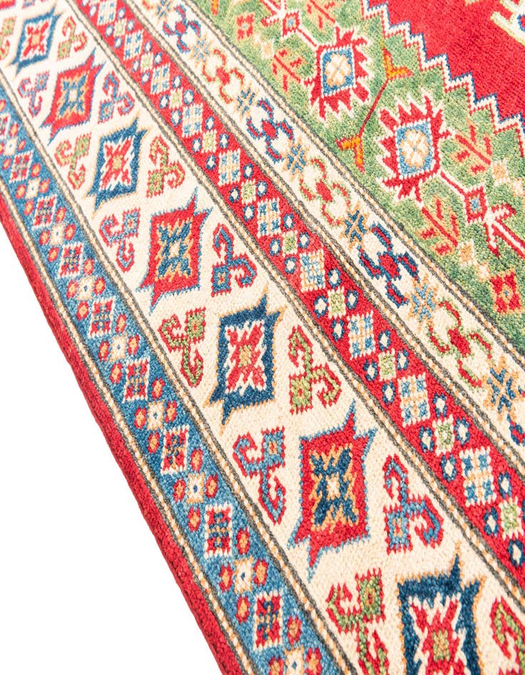 Detail image of  6' x 9'  Hand Knotted Kazak Rug